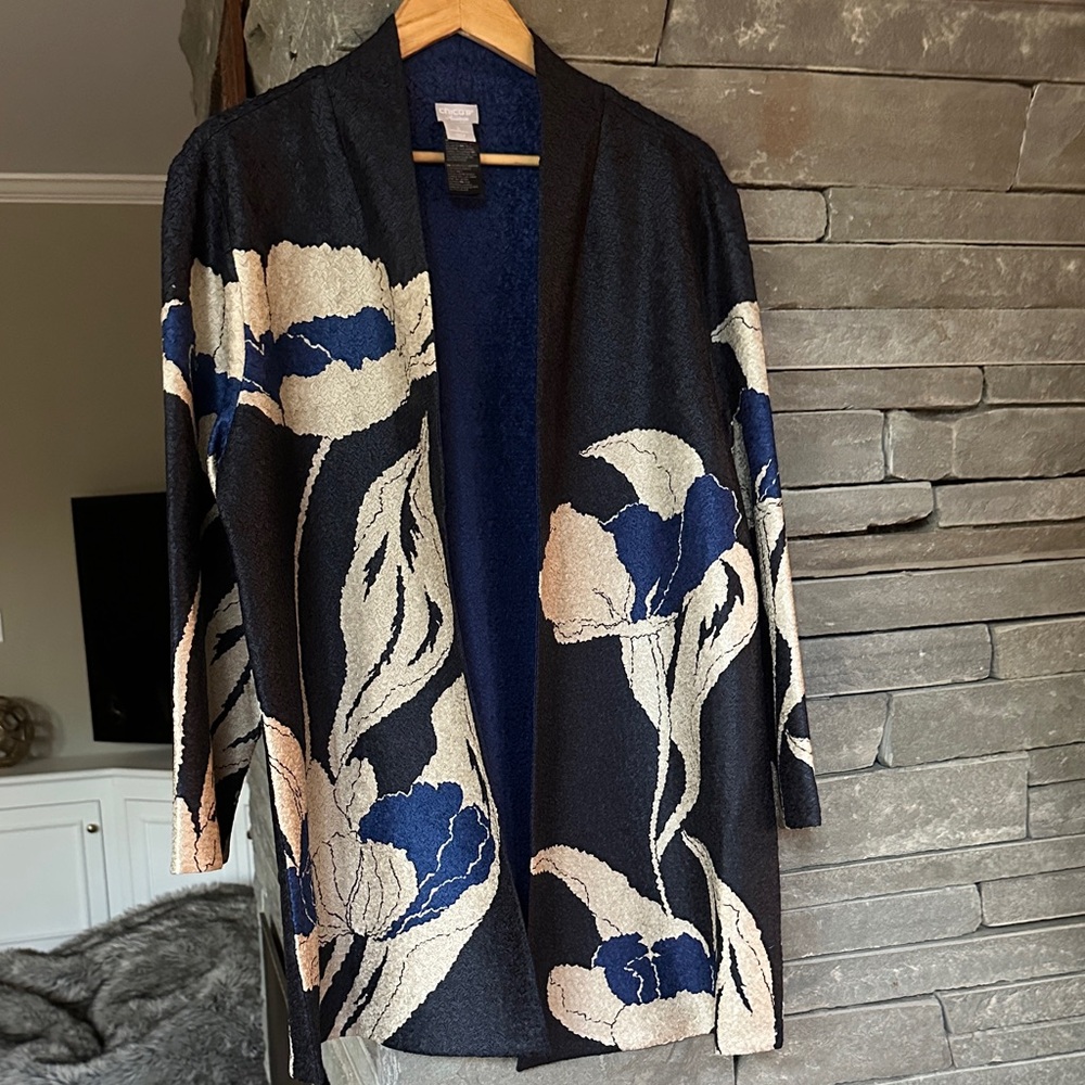 Chico's Floral Jacket